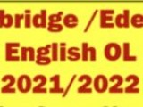 ONLINE SPEED REVISION COURSE FOR EDEXCEL/CAMBRIDGE OL ENGLISH JUNE 2022 EXAM