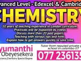 Online Edexcel/Cambridge Chemistry paper classes