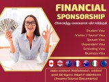 Financial Sponsor For Visa Process Show Money