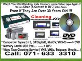 VHS Video Cassette Tapes Cleaning and DVD Blueray USB HDD Recording Capturing