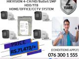 NEMICO | CCTV CH 4-HD/ 2MP/ Bullet, HDD