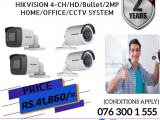 NEMICO | CCTV Hikvision CH 4-HD/ 2MP/ Bullet