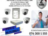 NEMICO CCTV Hikvision CH 2-HD/ 2MP, CH 2-HD/1MP Eyeball, DVR, HDD/1TB