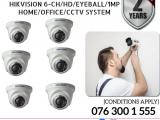 Hikvision CCTV CH 6-HD/ 1MP 