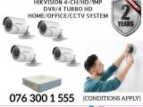 Hikvision CCTV CH 4-HD/ 1MP/Bullet, DVR 4 Turbo