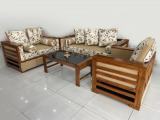 Wooden Cushion Sofa Set 3+1