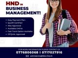HND in Business Management