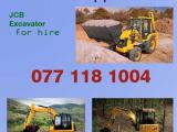 JCB, Excavator for hire Nittambuwa