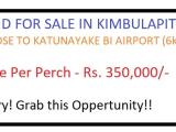 Residential Land for Sale in Kimbulapitiya Katunayake