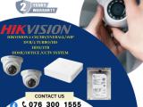 Hikvision CCTV CH 2-HD/ 1MP & DVR 4 Turbo, HDD