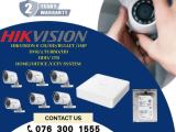 HIKVISION | CCTV 6CH -HD/ 1MP Bullet & DVR/ 4 TURBO & HDD
